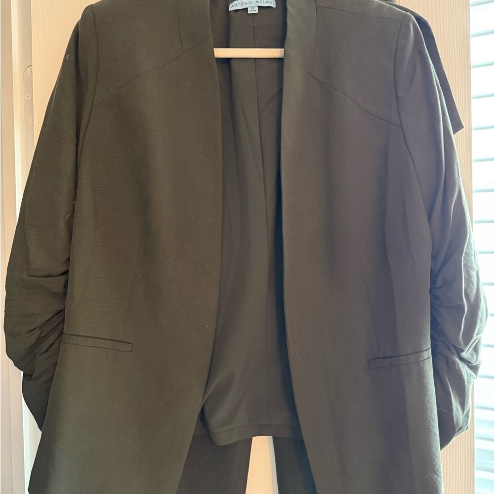 ANTONIO MELANI Dark Olive Women's Blazer